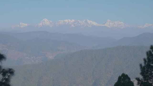 Mystical Morning at Kasar Devi with Nanda Devi Peak in the Uttarakhand Himalayas