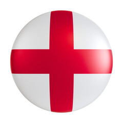 England flag 3d circle icon.