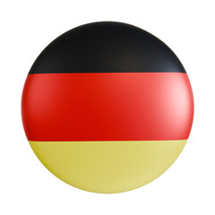 Germany flag 3d circle icon.