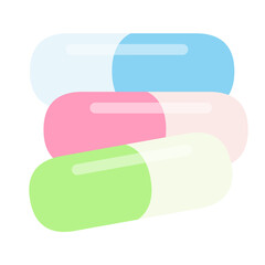 colorful medicine capsule pills