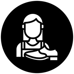 Shoe Maker Lady Icon
