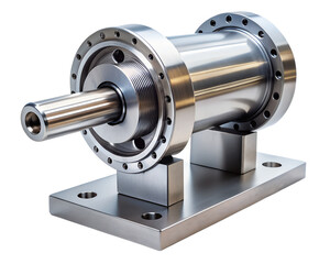 car engine isolated on white background