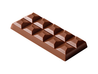 Chocolate Bar isolated on a PNG background. 