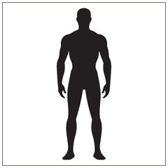 Naklejka premium silhouette of a human figure