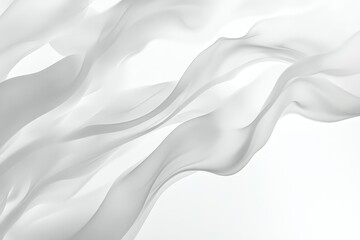 Fototapeta premium Abstract design of flowing, translucent fabric.