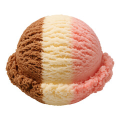 Delicious neapolitan ice cream dessert kitchen png transparency sweet treat top view