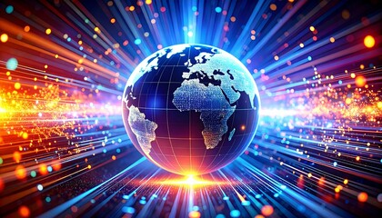 Obraz premium The beauty of technology enhances our lives. 