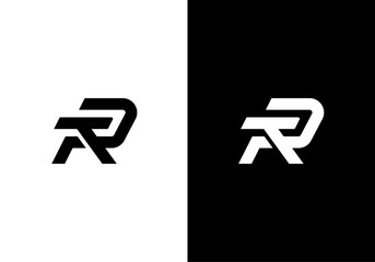 TR, RT monogram logo icon