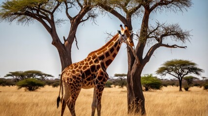 Giraffe in African Savanna (3)