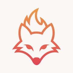 Inferno Fox The Blazing Emblem of Agility vector file