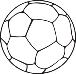 Obraz premium A black and white soccer ball rests on a plain surface.