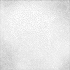A dense monochrome of numerous small dots covers the entire