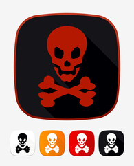 Danger, Warning, Caution. Hazard Signs and Symbols. Vector Icons
