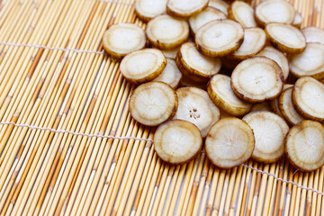 Fresh burdock roots or gobo roots