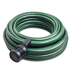  Flexible garden hose coil for watering and irrigation isolated [Transparent Background PNG]. 