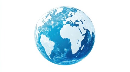 A transparent Earth icon with only the continents outlined in white over a clear background