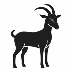 goat  silhouette vector illustration
