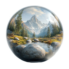 Mountain landscape reflection nature scene alpine environment