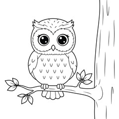 Nurturing Owls: A Heartwarming Parent-Child Embrace