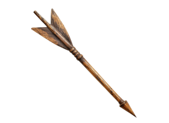 Antique wooden arrow