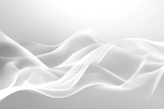 Abstract design with flowing, light gray forms.