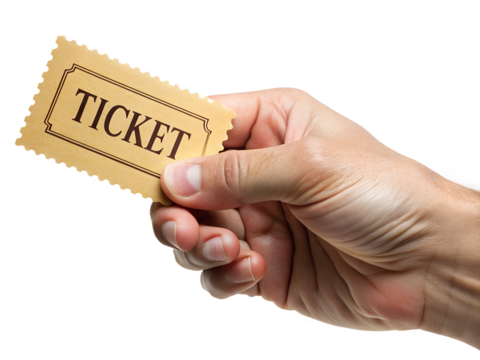 hand holding sale tag isolated on white background. PNG Transparent.