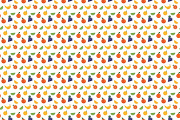 Vibrant Summer Fruits Seamless Design for Print