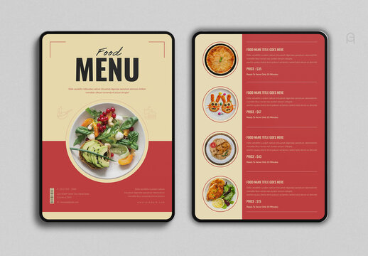 Food Menu Design Template
