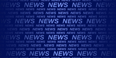 Fototapeta premium Blue news type gradient modern elegant vector graphic background, tv broadcast concept design