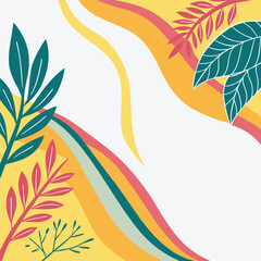 Abstract Botanical  Background