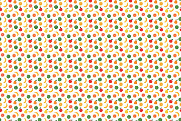 Handmade Tropical Fruits Seamless Pattern for Decor