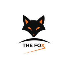 Obraz premium Modern and minimalist fox logo design.