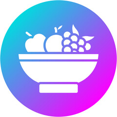 Fototapeta premium Fruit Bowl Icon