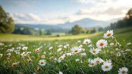 Spring meadow blossoms