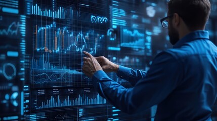 Analyzing Financial Data on Digital Screen for Business Growth