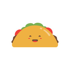 Taco Cartoon Illustration