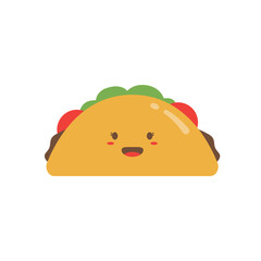 Taco Cartoon Illustration