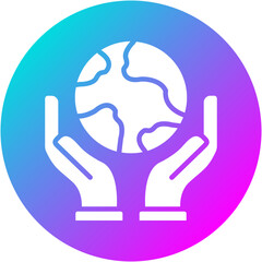 Earth in Hands Icon