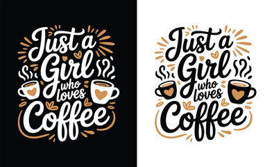 Coffee Typography T shirt Design