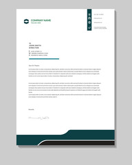 Modern Business Letterhead Template with Clean and Professional Design
