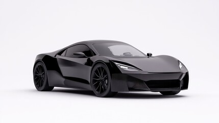 Sleek Black Sports Car