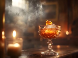 A Vintage Speakeasy Old Fashioned Cocktail