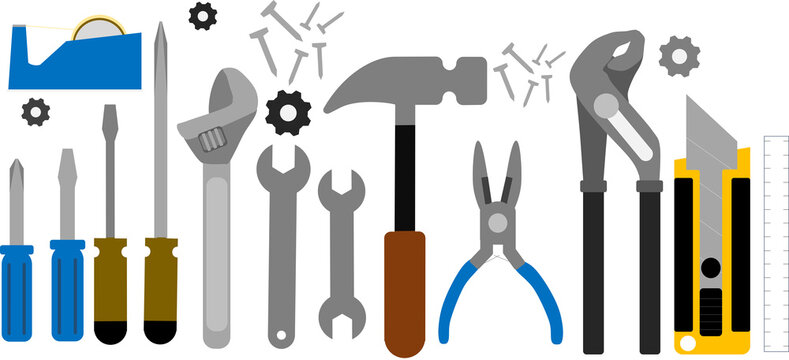 工具のグラフィック素材イラスト
