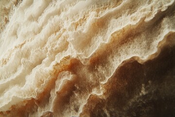 Obraz premium Close-up view of textured, layered rock formations.
