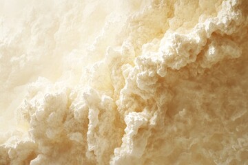 Close-up view of a textured, creamy substance.