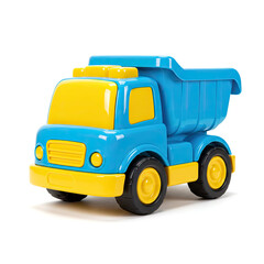 Naklejka premium toy truck isolated on white