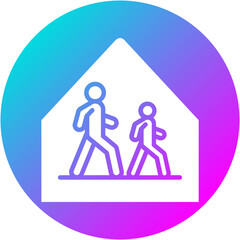 School Zone Sign Icon