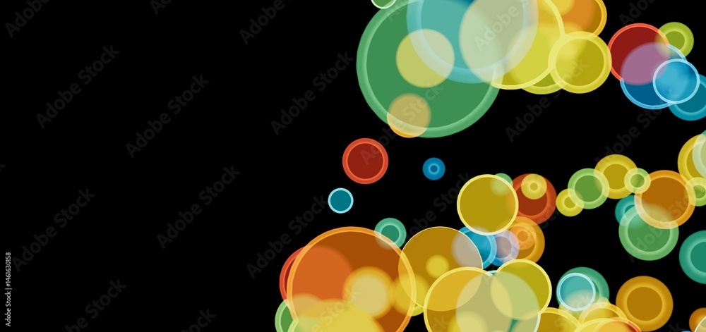 Aufkleber vibrant, abstract background with colorful overlapping circles. perfect for modern designs.
