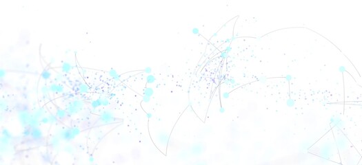 Beautiful abstract background with light blue particles and connection lines. Perfect for technology, network, or digital concepts.
