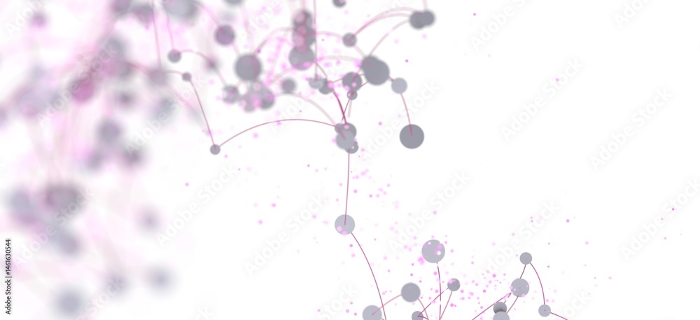 Poster abstract background with network connections, dots, and lines. perfect for technology, science, and 
